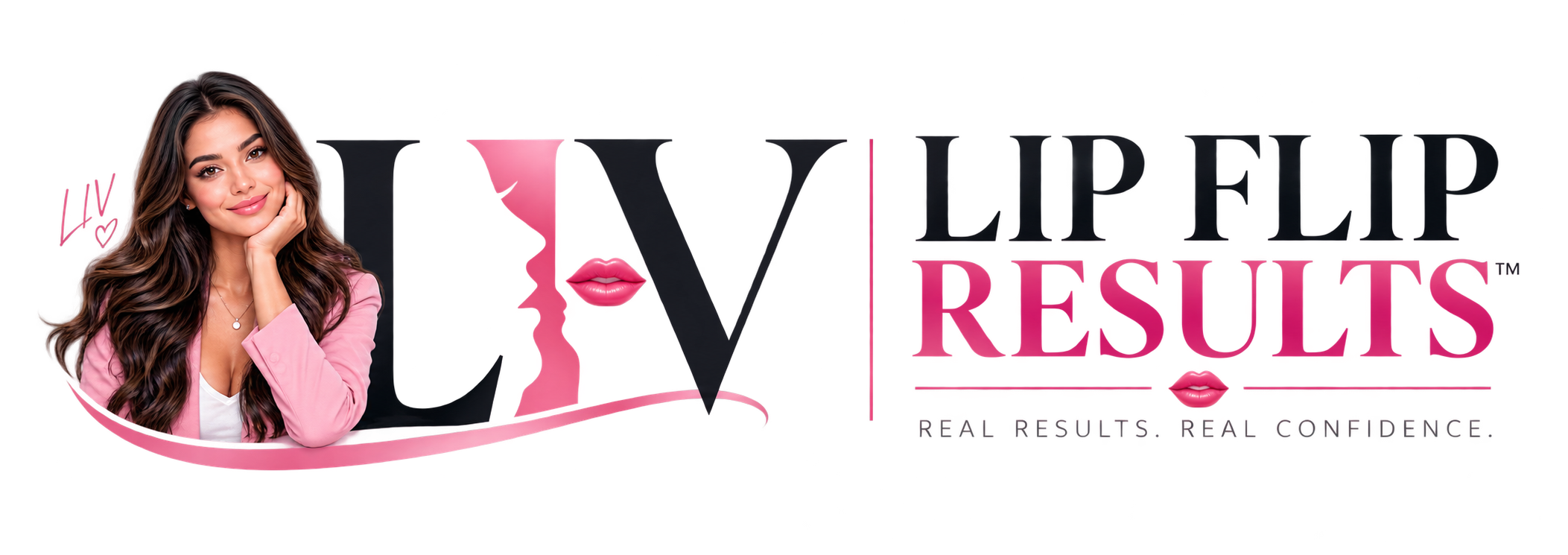Lip Flip Results official logo featuring LIV virtual host